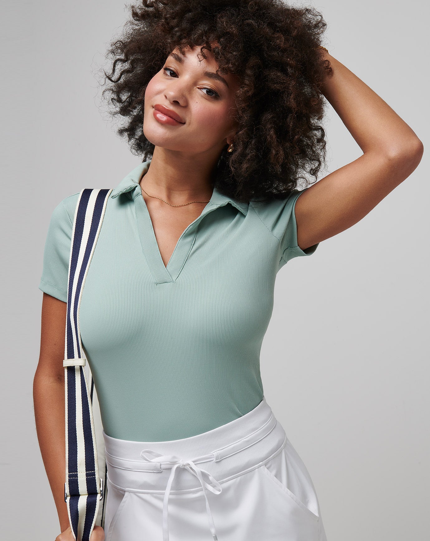 Moveknit Vneck Polo - Image 12