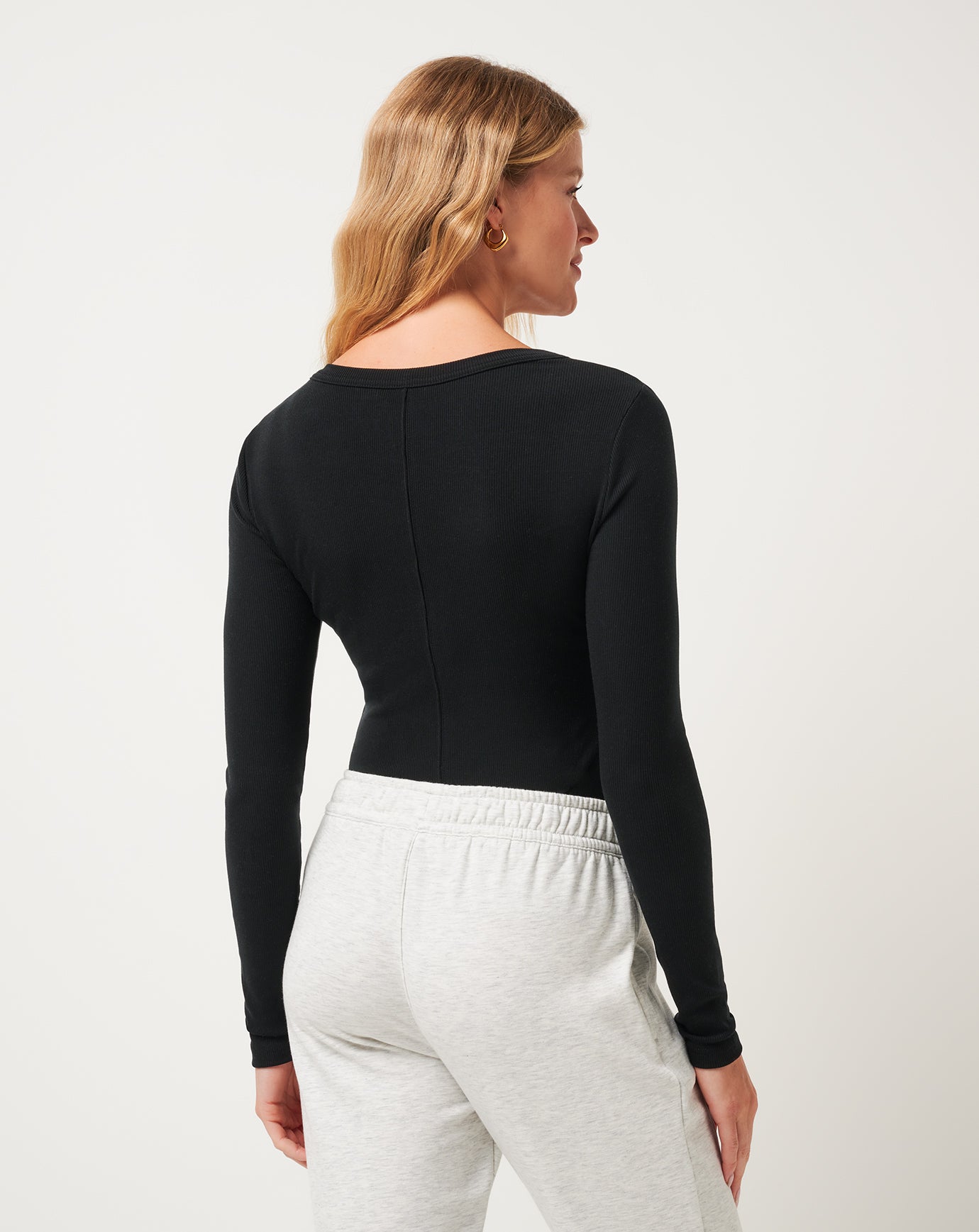 Cloud Rib Long Sleeve Top - Image 2