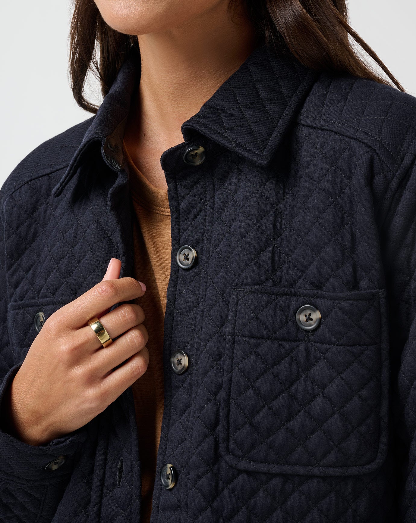 Diamond Quilted Shacket - Image 3