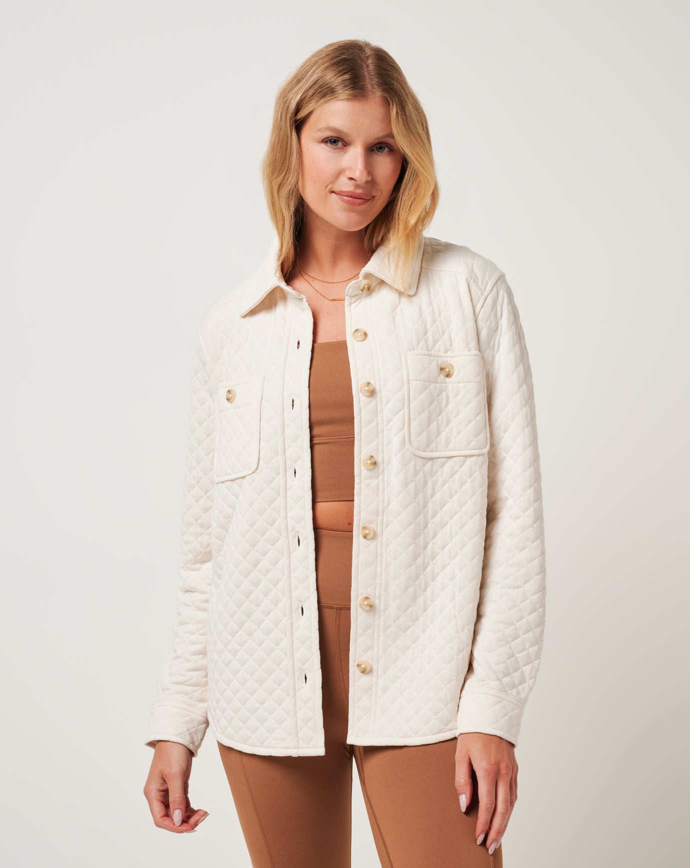 Diamond Quilted Shacket - Image 7