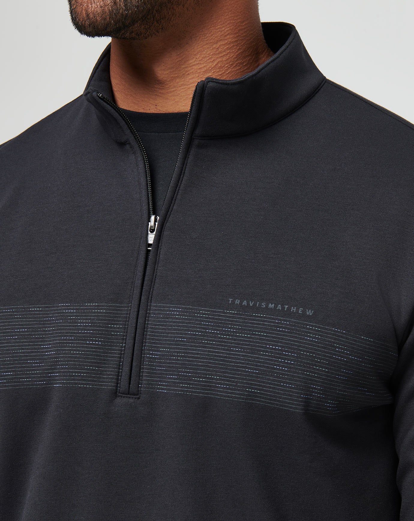 Upgraded Fleece Chest Stripe Quarter Zip - Image 4