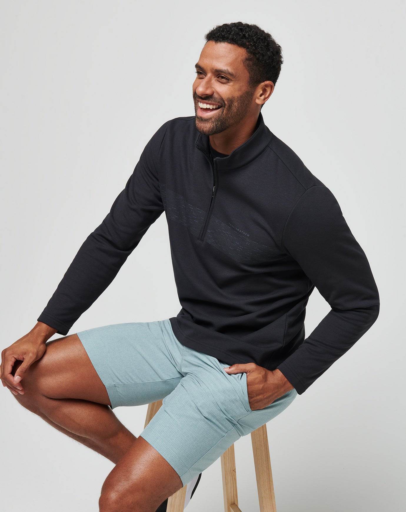 Upgraded Fleece Chest Stripe Quarter Zip - Image 5