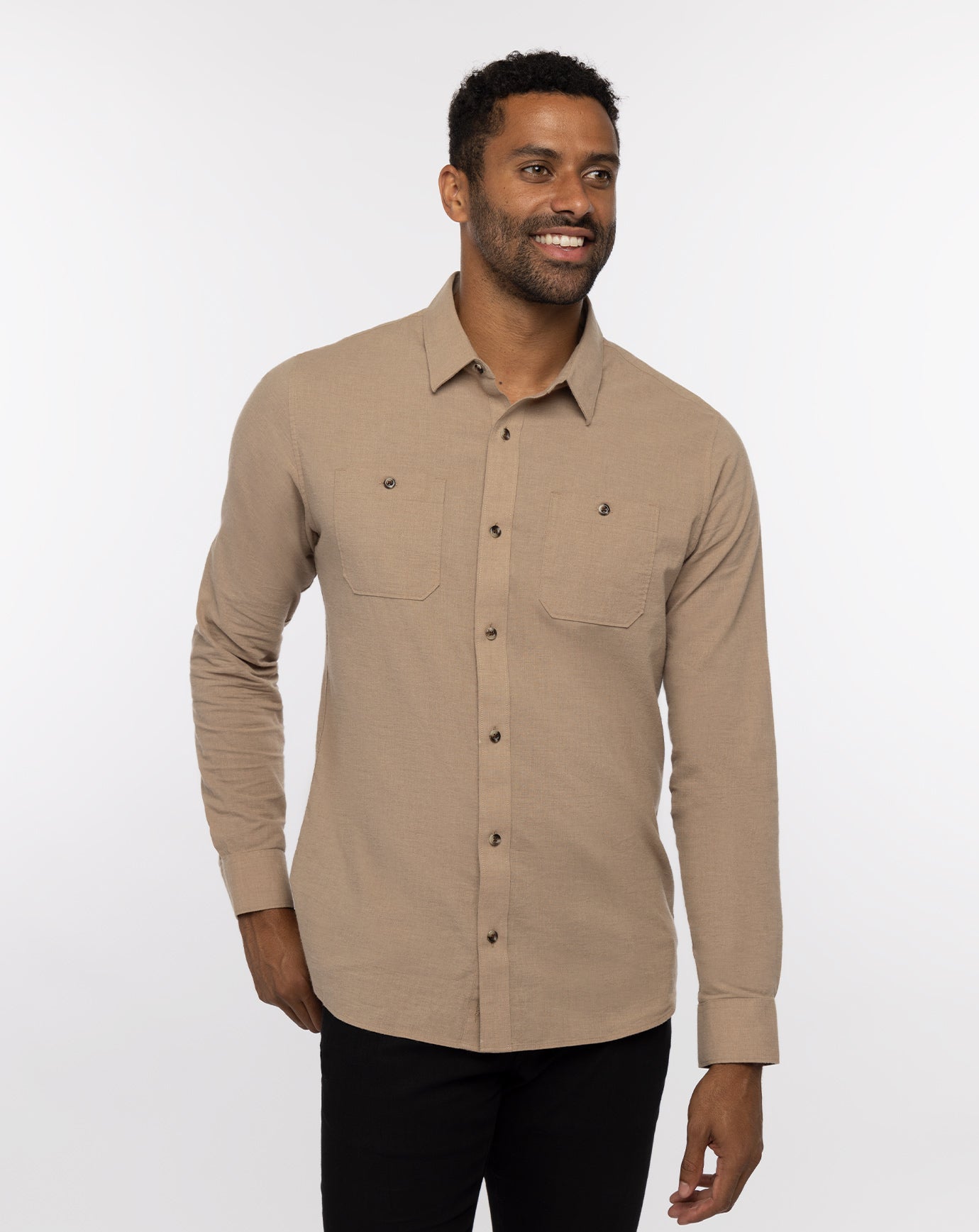 Cloud Flannel Button-Up - Image 6