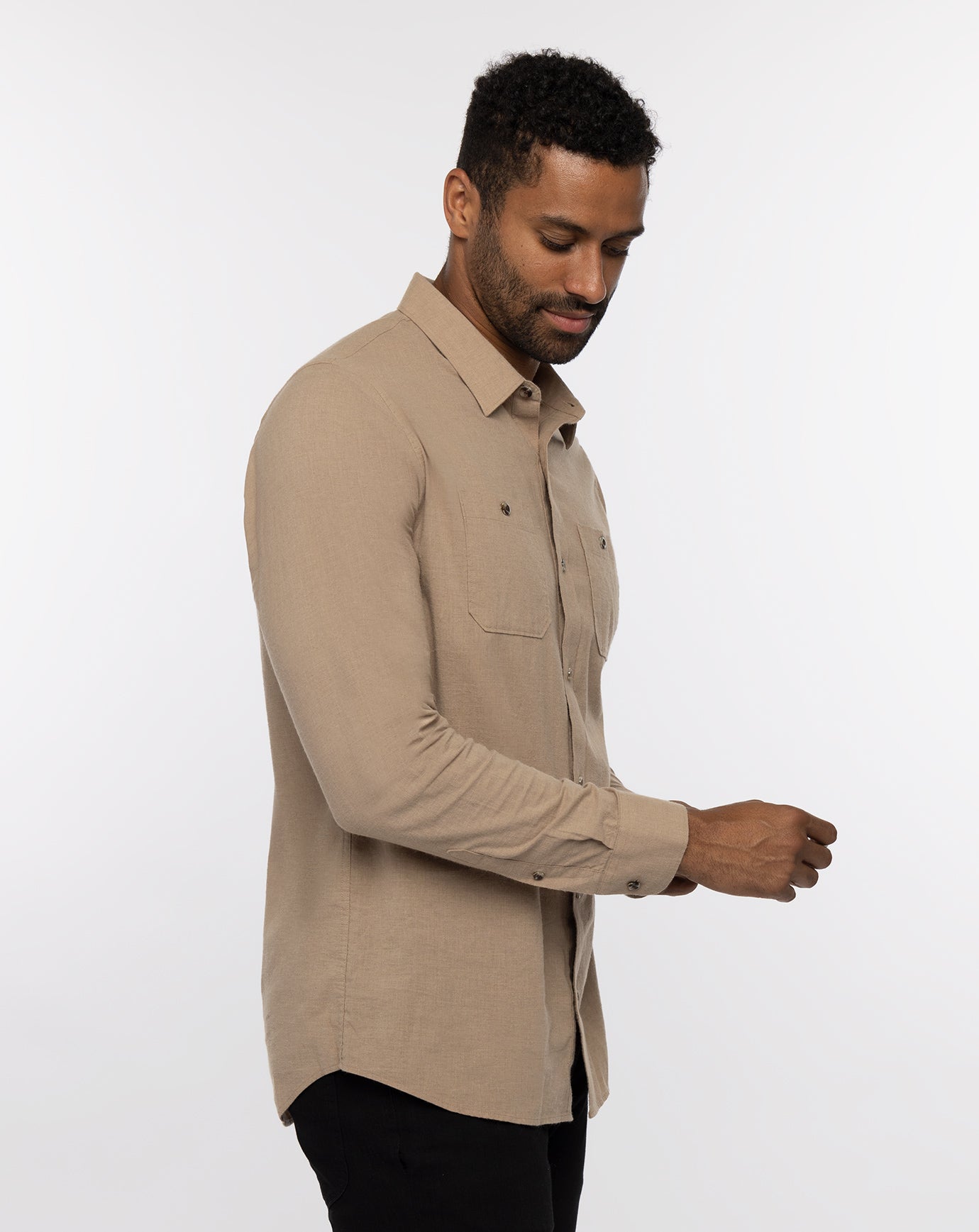 Cloud Flannel Button-Up - Image 7