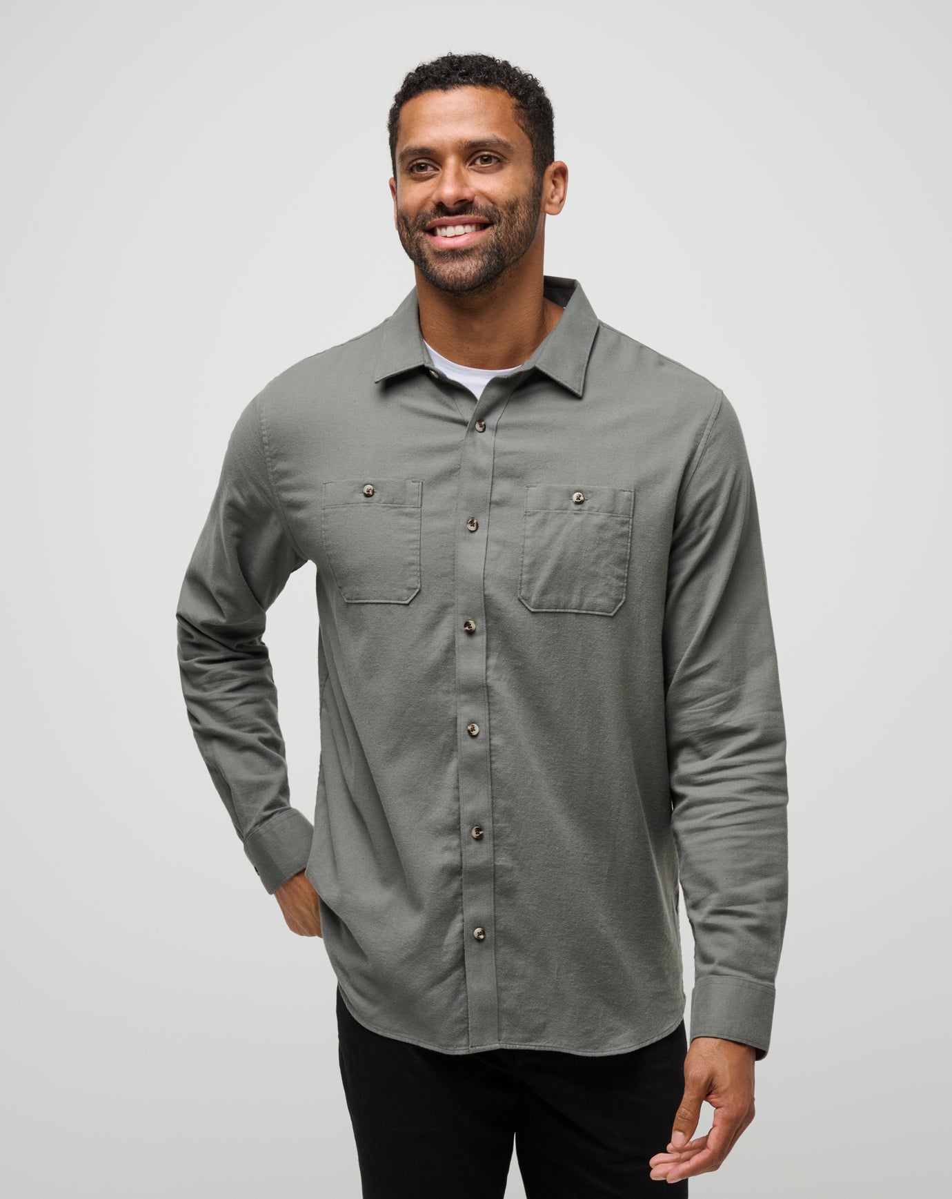 Cloud Flannel Button-Up - Image 15