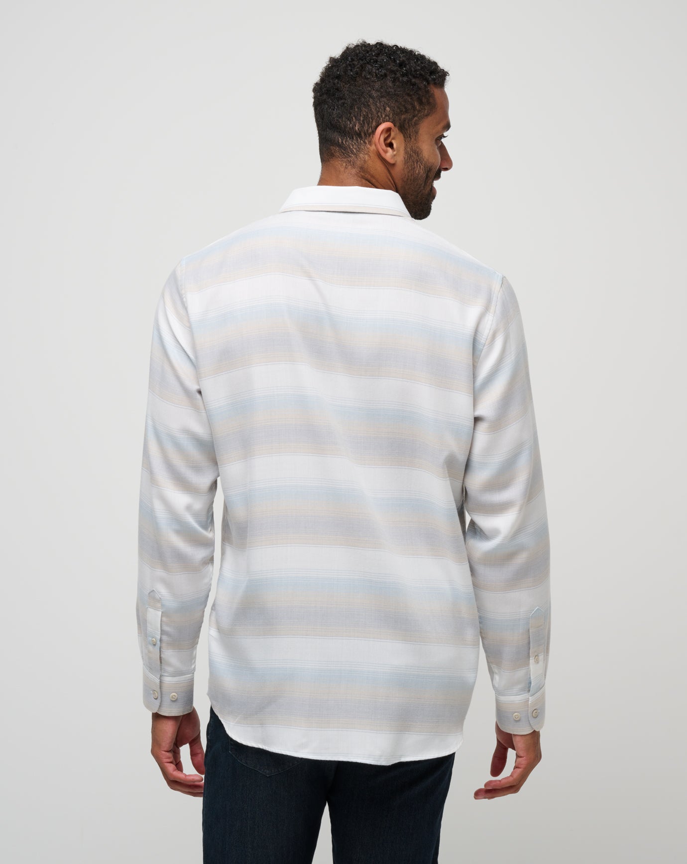 Cloud Flannel Stripe Button-Up - Image 7
