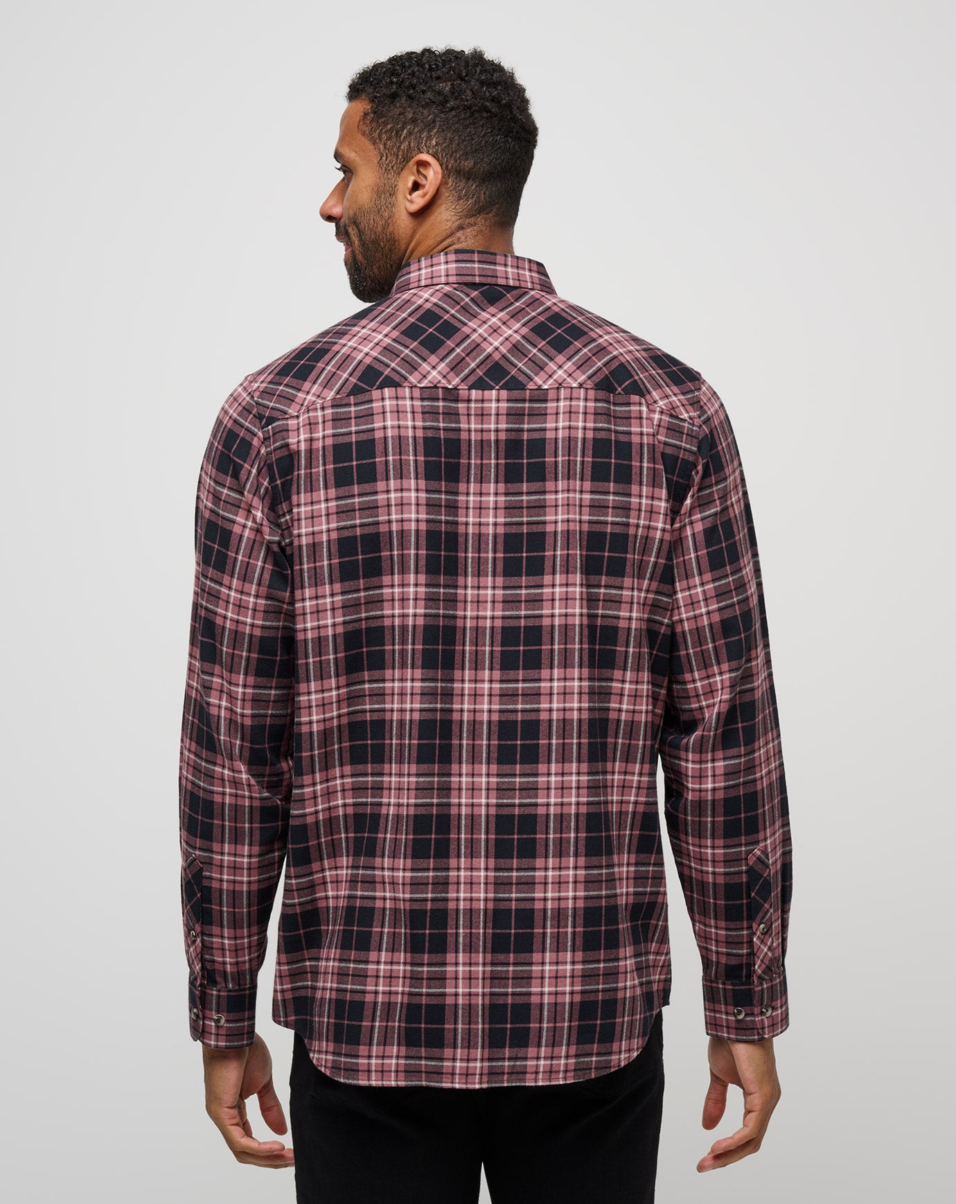 Cloud Flannel Plaid Button-Up - Image 3