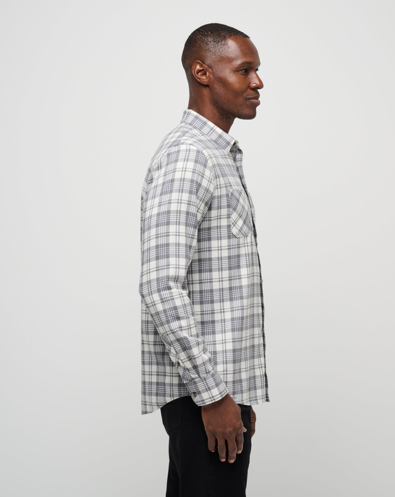 Cloud Flannel Plaid Button-Up - Image 14
