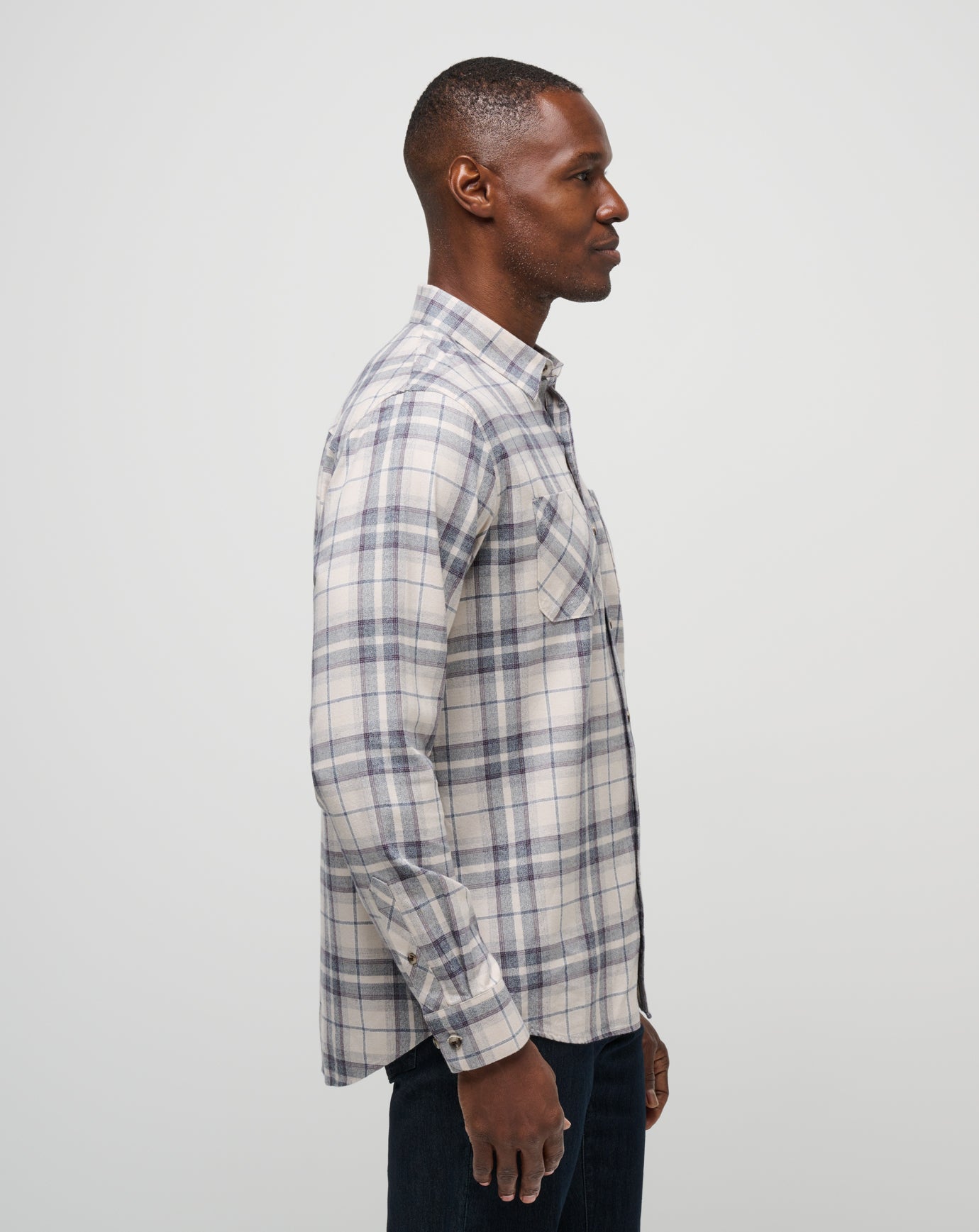 Cloud Flannel Plaid Button-Up - Image 22