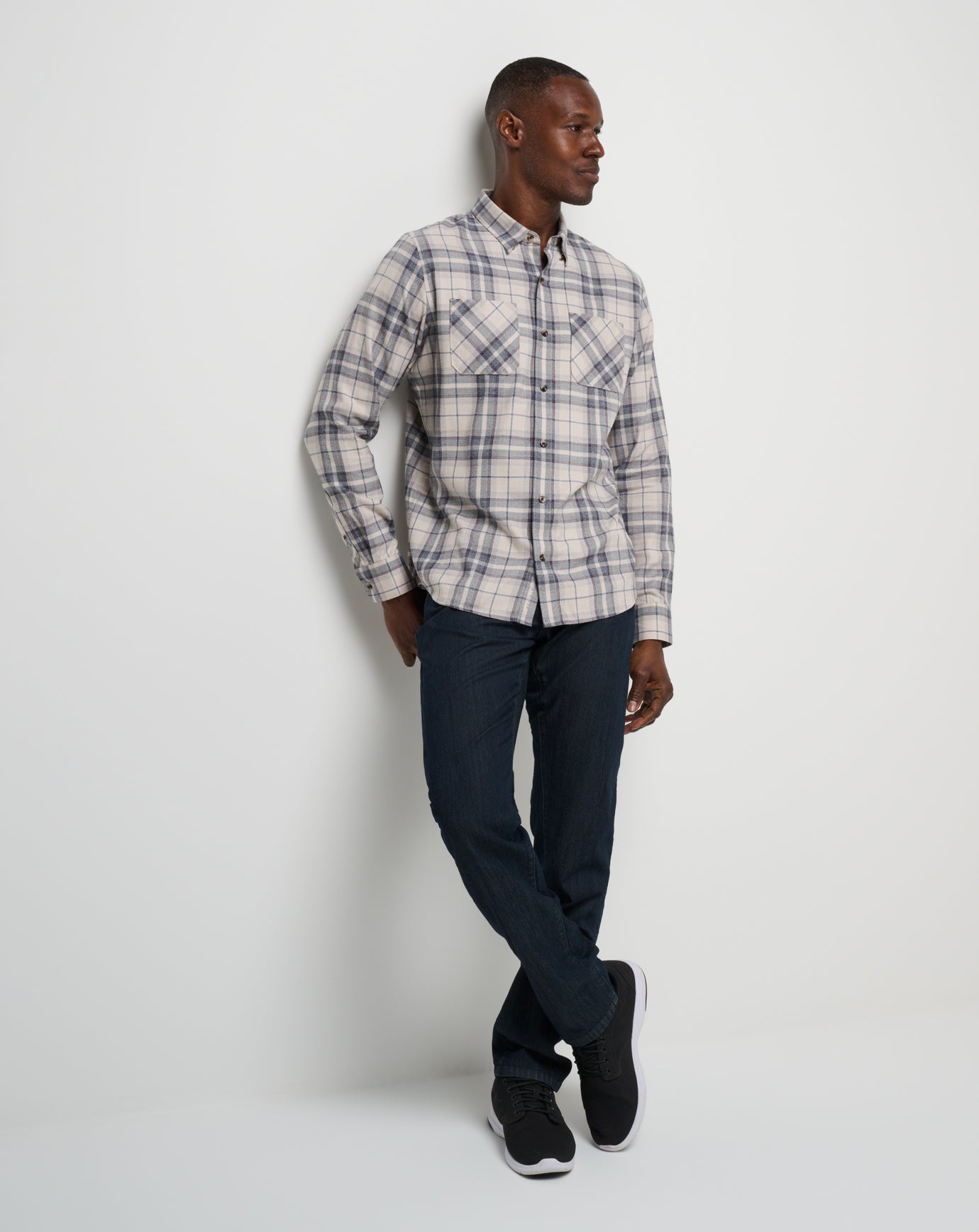Cloud Flannel Plaid Button-Up - Image 26