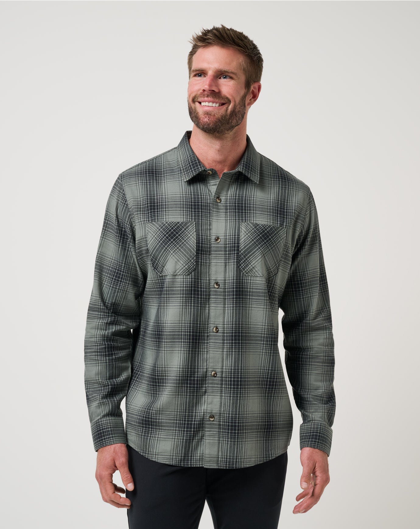 Cloud Flannel Plaid Button-Up - Image 29