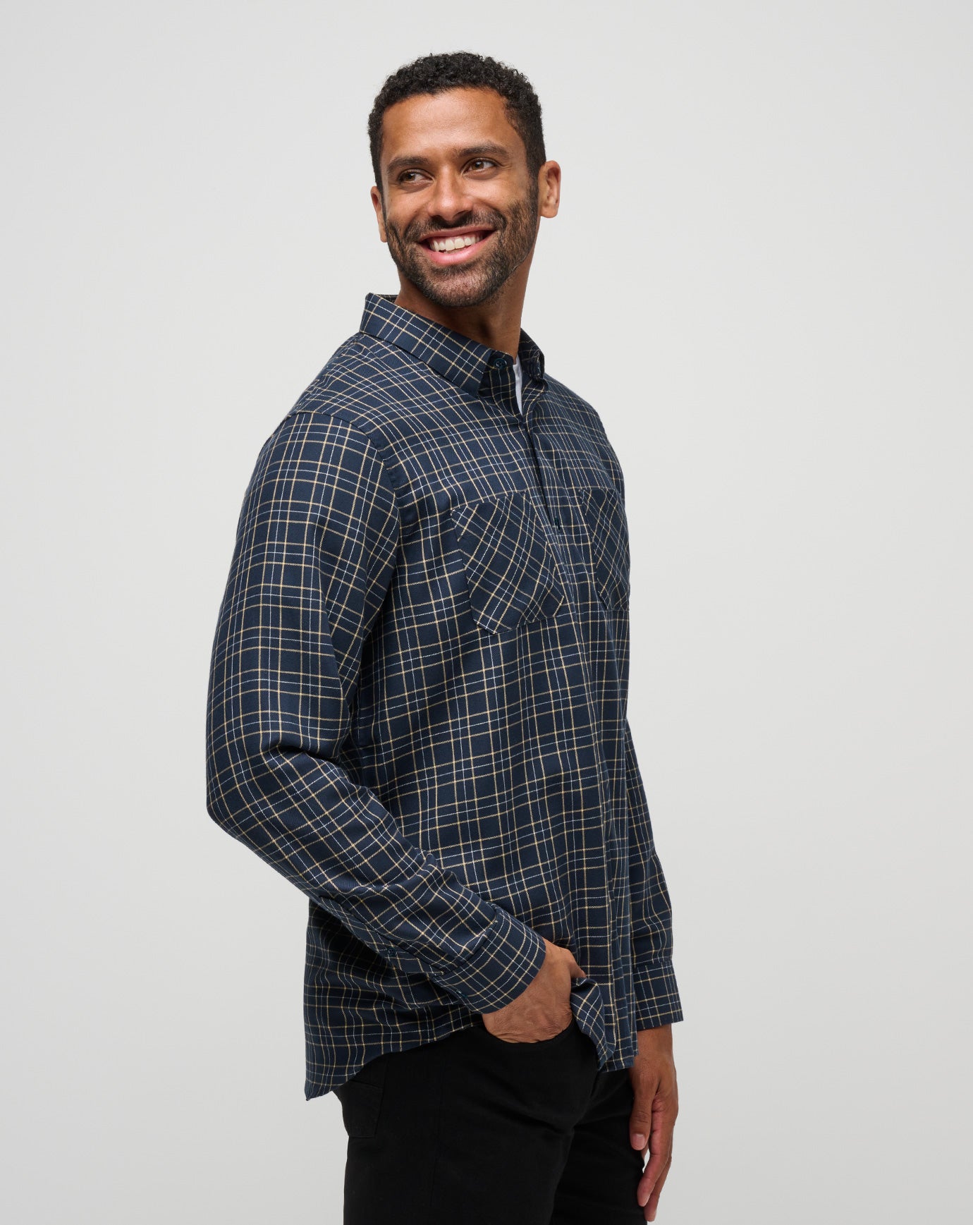 Cloud Flannel Plaid Button-Up - Image 45