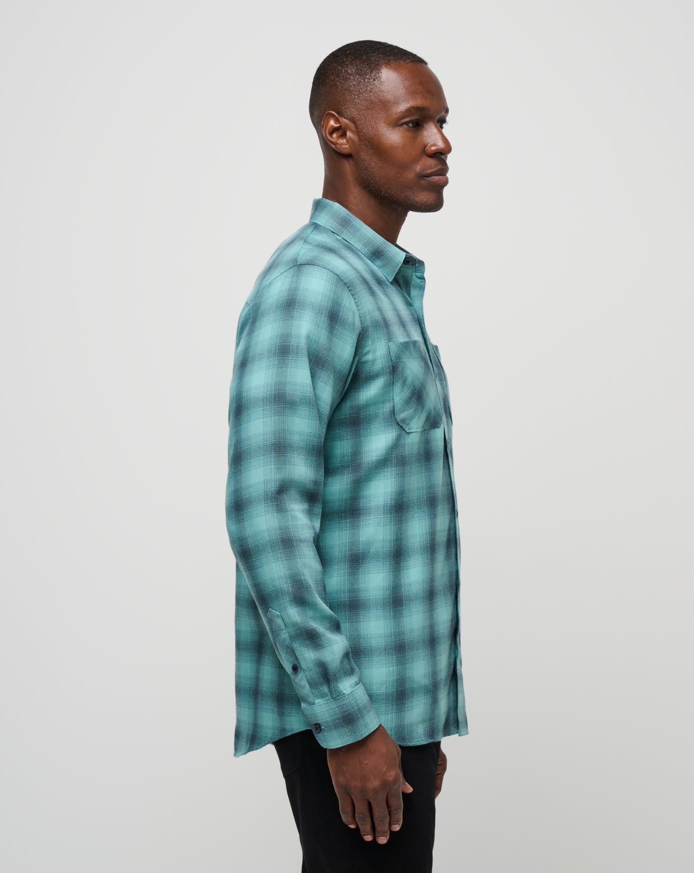 Cloud Flannel Plaid Button-Up - Image 53