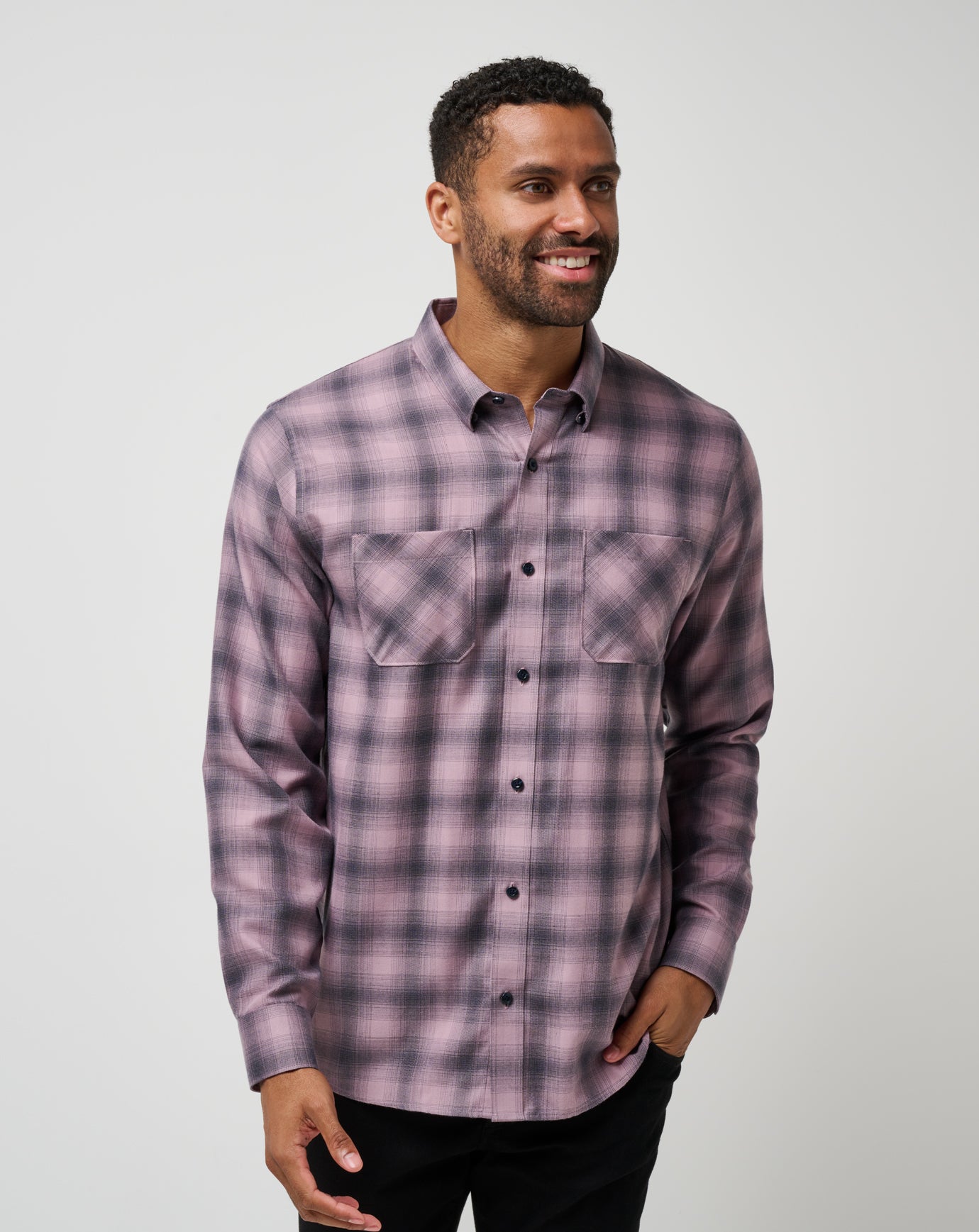 Cloud Flannel Plaid Button-Up - Image 61