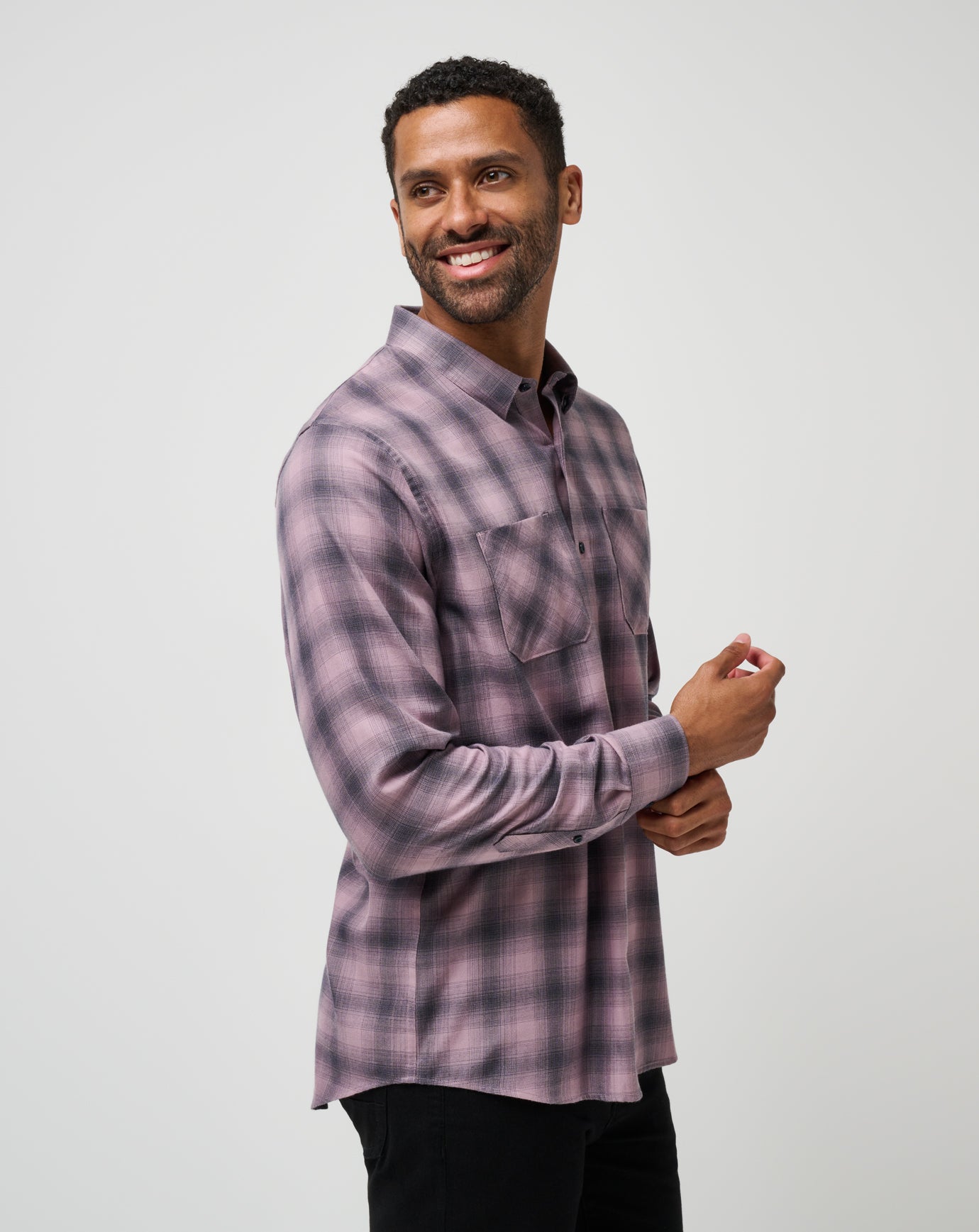 Cloud Flannel Plaid Button-Up - Image 62