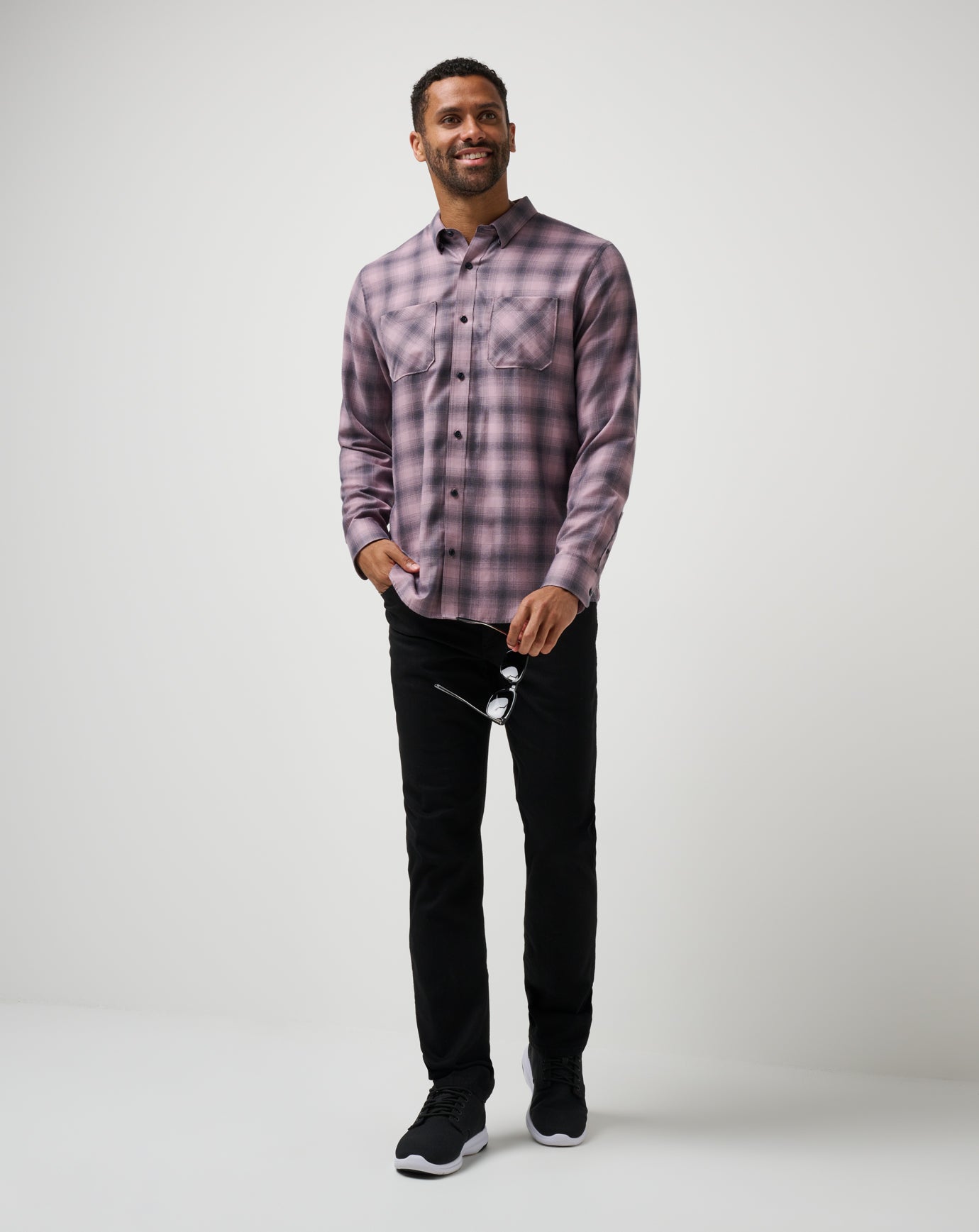 Cloud Flannel Plaid Button-Up - Image 66