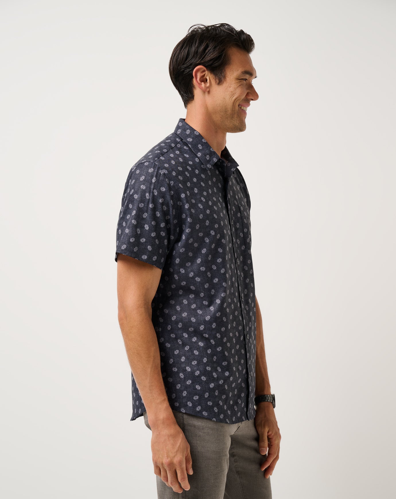 Techwoven Grey Wind Button-Up - Image 2
