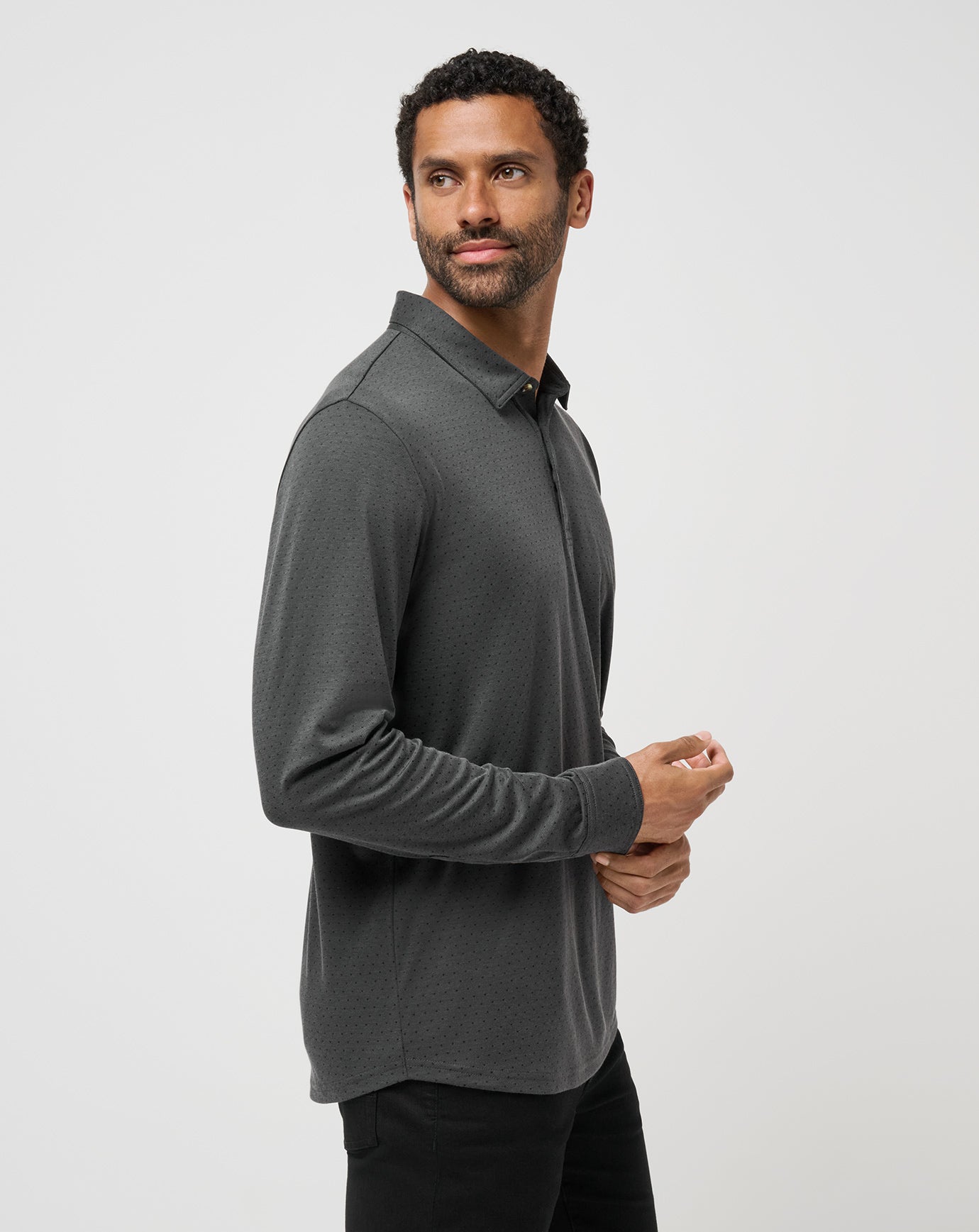 Handsome Town Long Sleeve Polo - Image 2