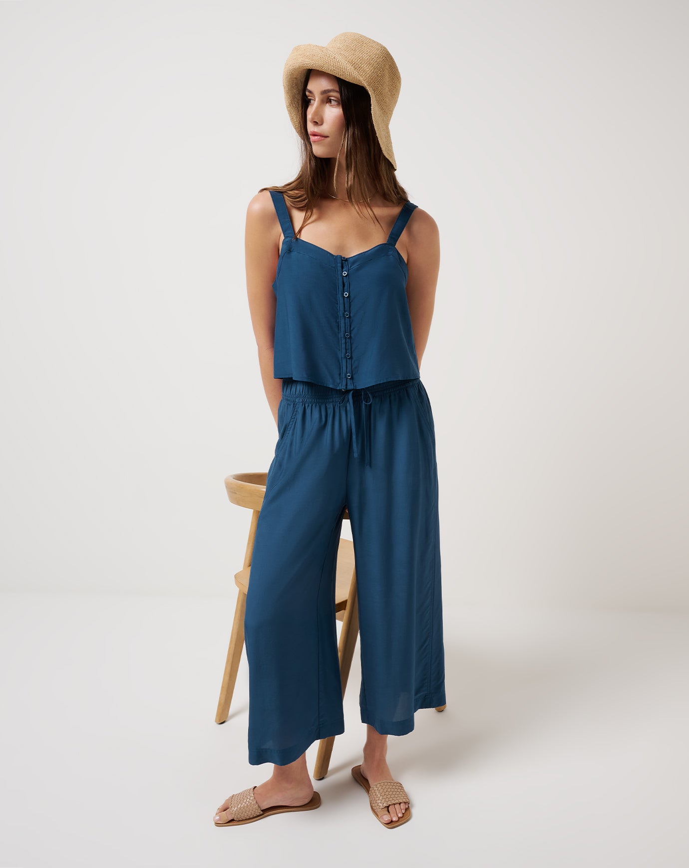 Savanna Cropped Wide Leg Pant - Image 5