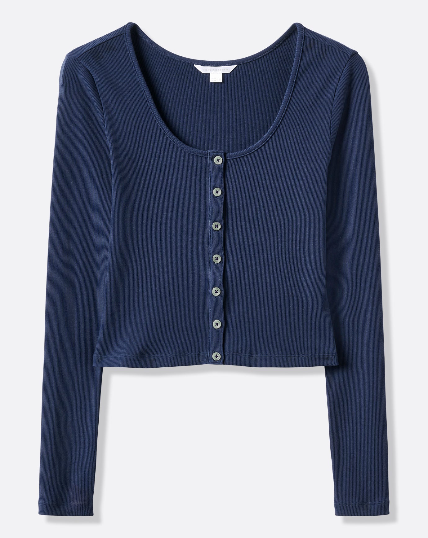 Cloud Rib Long Sleeve Button Top - Image 6