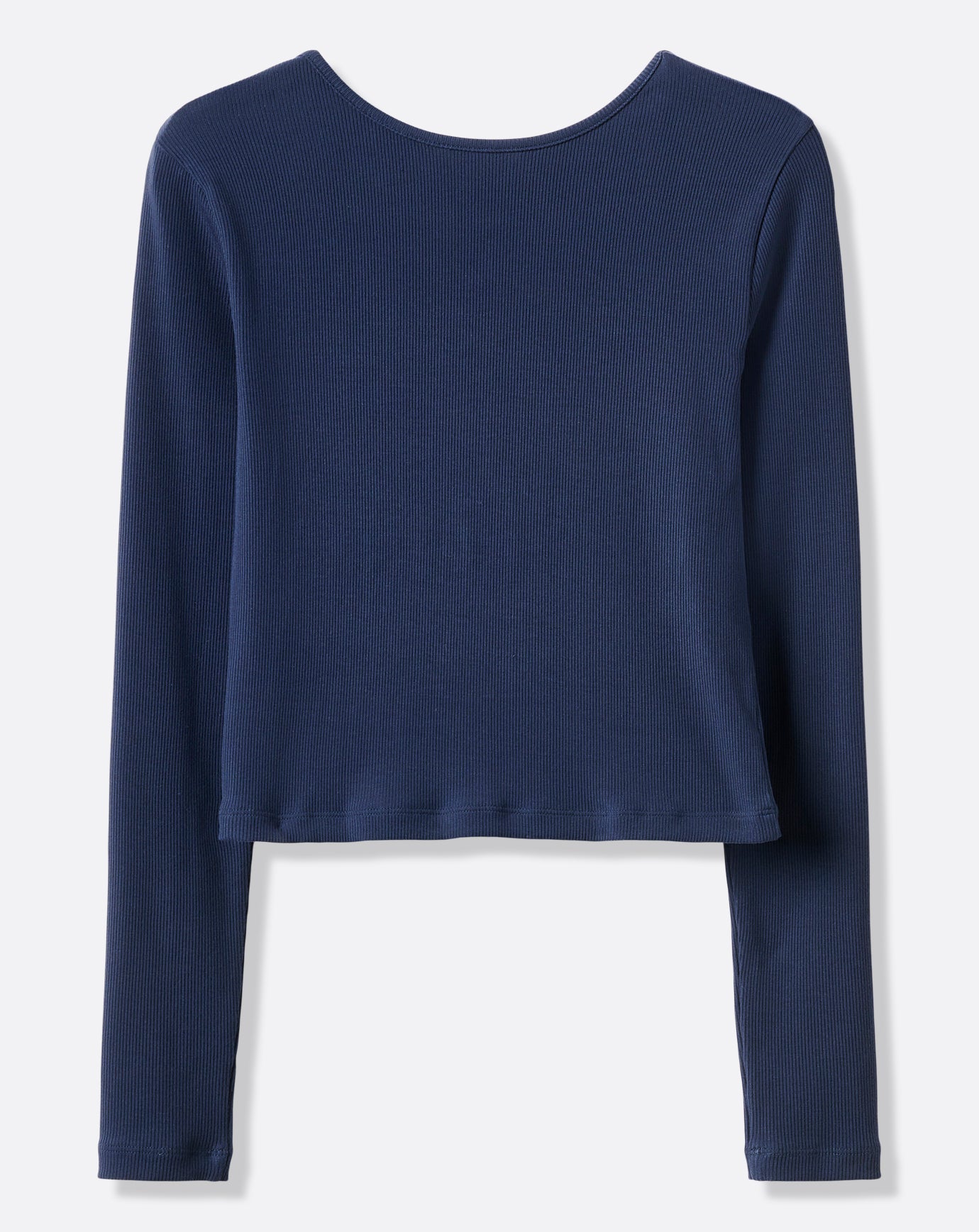 Cloud Rib Long Sleeve Button Top - Image 5