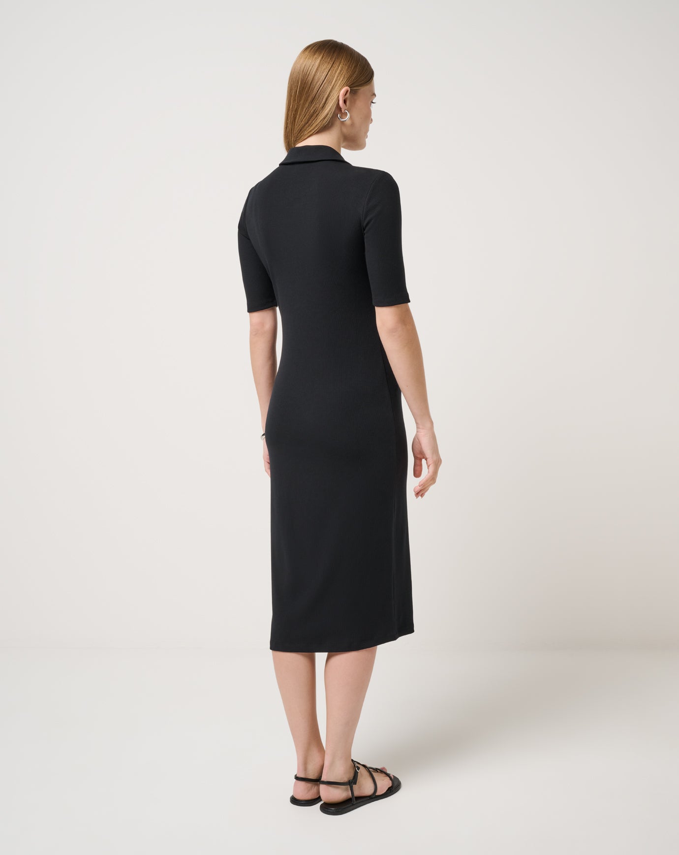 Cloud Rib Polo Midi Dress - Image 2