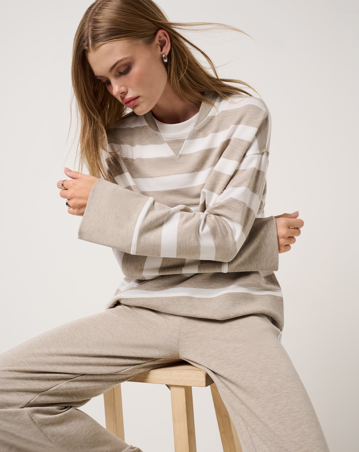 Cloud Terry Varsity Pullover - Image 10