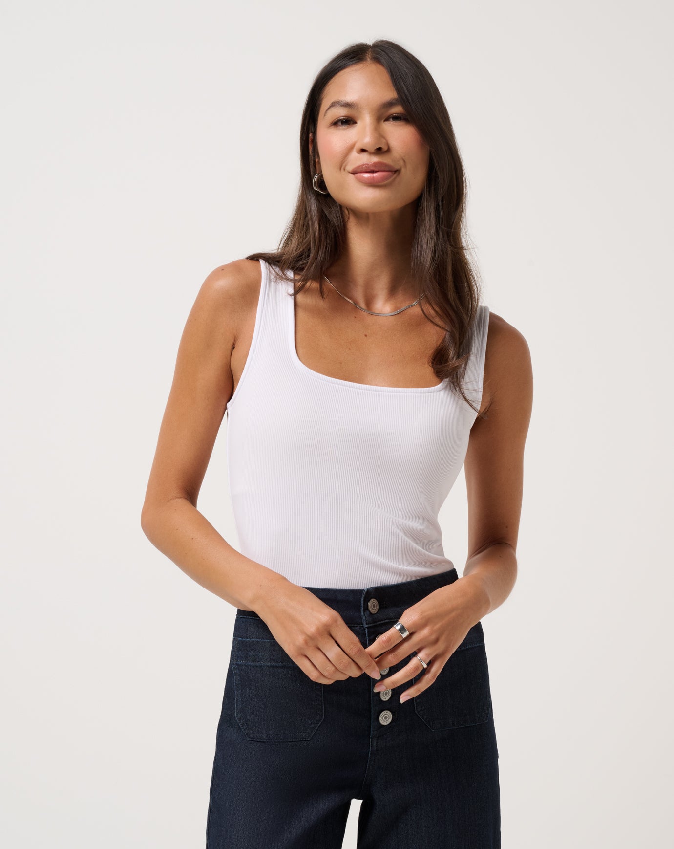 Cloud Rib Square Neck Tank - Image 5