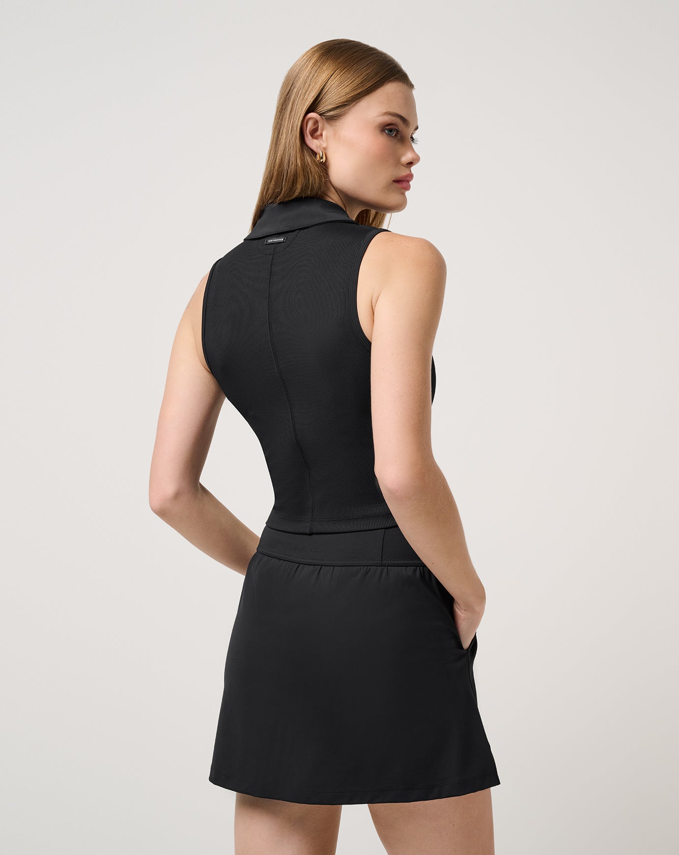 Moveknit Rib Zip Polo - Image 2