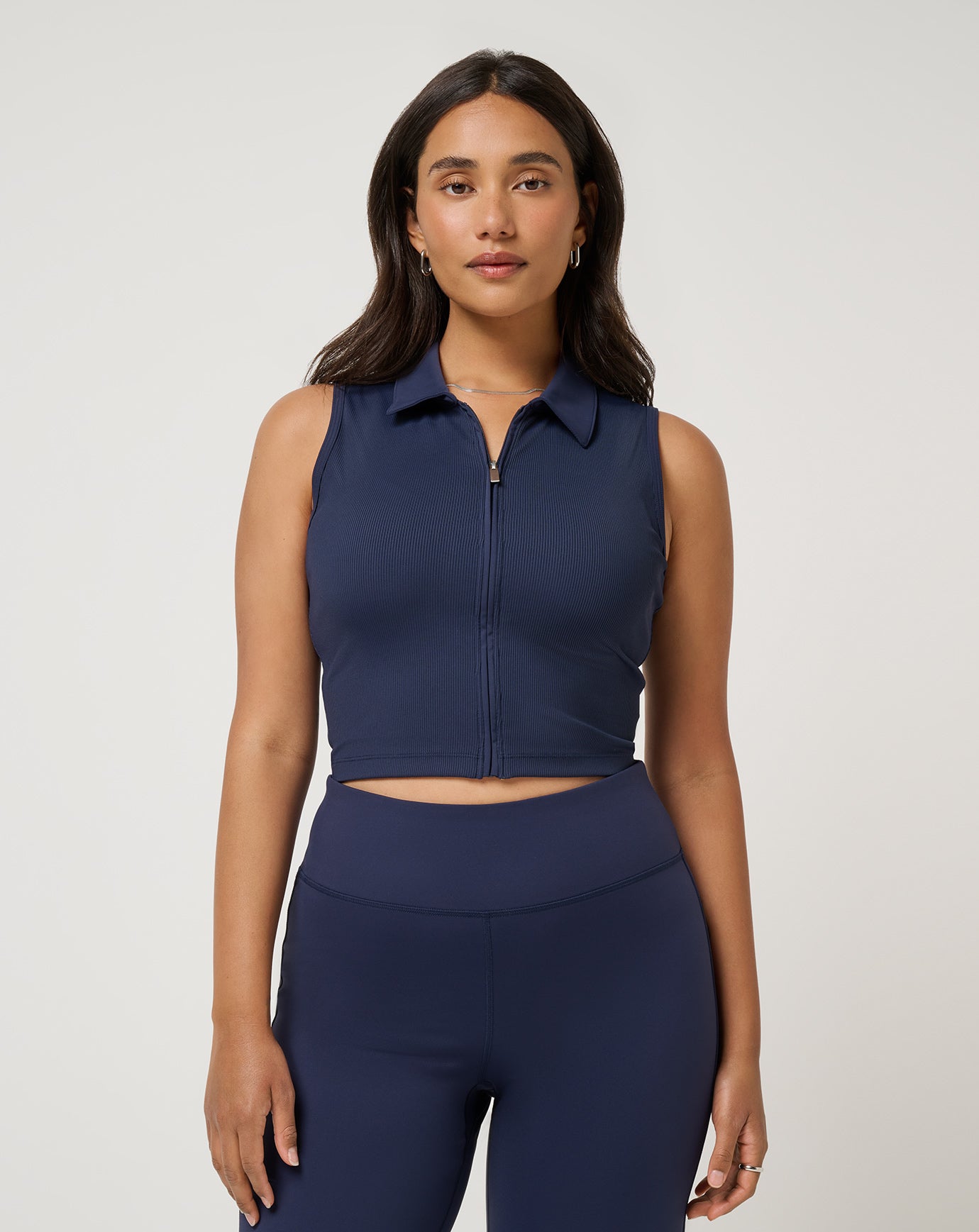 Moveknit Rib Zip Polo - Image 19