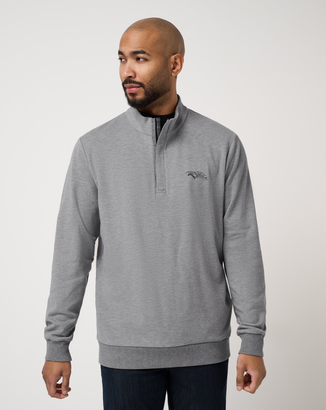 St Andrews Shadow Check 2.0 Quarter Zip - Image 11